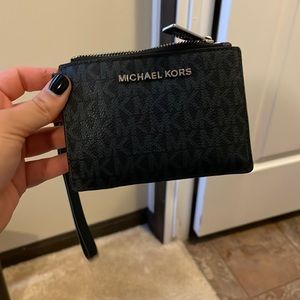 Blue Michael kors wristlet